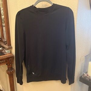 VUORI Men Black Ponto Performance Crewneck Long Sleeve Shirt Size Small